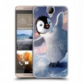 Дизайнерский пластиковый чехол для HTC One E9+ Пингвины