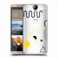 Полупрозрачный дизайнерский силиконовый чехол для HTC One E9+ Абстракции 1