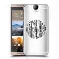 Полупрозрачный дизайнерский силиконовый чехол для HTC One E9+ Абстракции 5