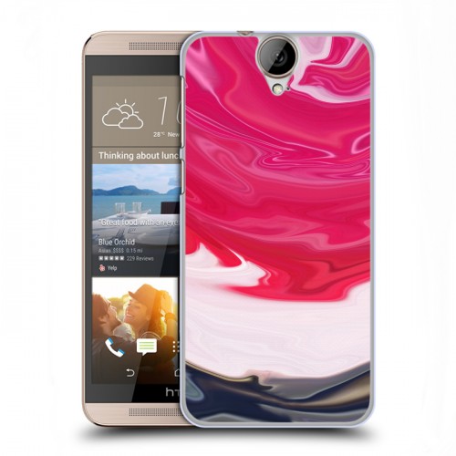 Дизайнерский пластиковый чехол для HTC One E9+ Цветные агаты
