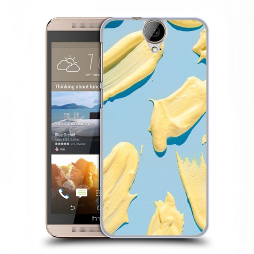 Дизайнерский пластиковый чехол для HTC One E9+ Мазки краски