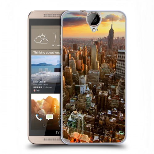 Дизайнерский силиконовый чехол для HTC One E9+ Нью-Йорк
