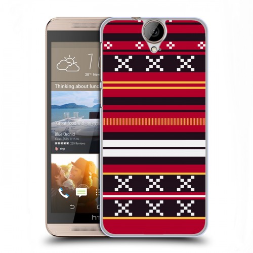 Дизайнерский пластиковый чехол для HTC One E9+ Этнические мотивы