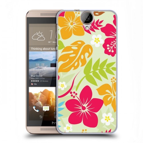 Дизайнерский силиконовый чехол для HTC One E9+ Гавайские Шаблоны