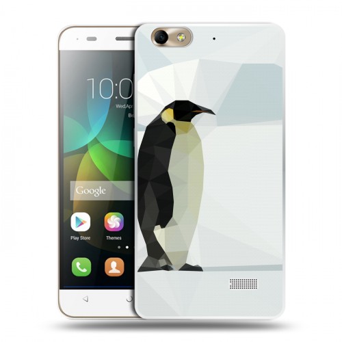 Дизайнерский пластиковый чехол для Huawei Honor 4C Пингвины
