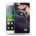 Дизайнерский пластиковый чехол для Huawei Honor 4C Мистические кошки