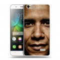 Дизайнерский пластиковый чехол для Huawei Honor 4C Барак Обама