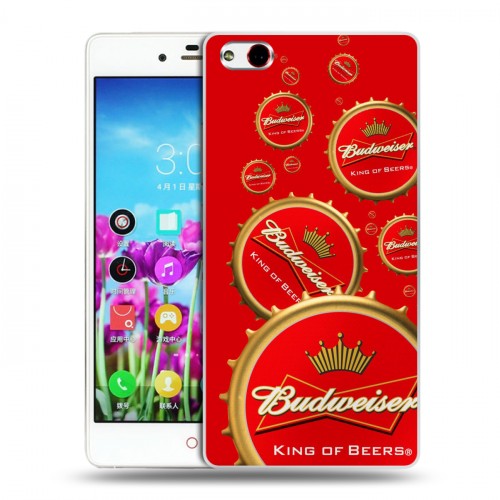 Дизайнерский силиконовый чехол для ZTE Nubia Z9 Max Budweiser