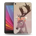 Дизайнерский силиконовый чехол для Huawei MediaPad T1 7.0 Животные с цветами