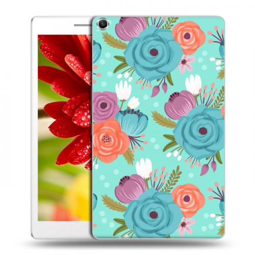Дизайнерский силиконовый чехол для ASUS ZenPad 8 Причудливые цветы