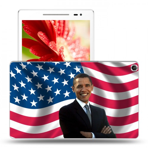 Дизайнерский силиконовый чехол для ASUS ZenPad 8 Барак Обама