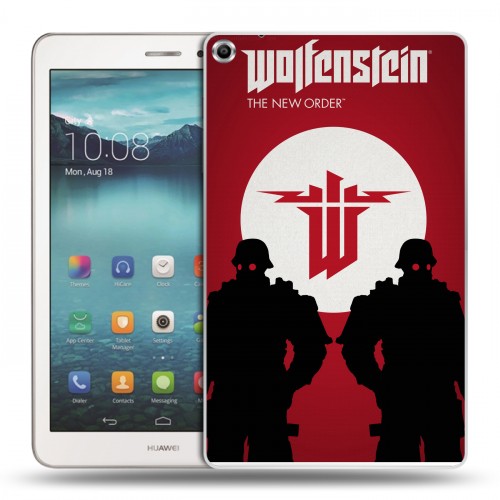 Дизайнерский силиконовый чехол для Huawei MediaPad T1 8.0 Wolfenstein