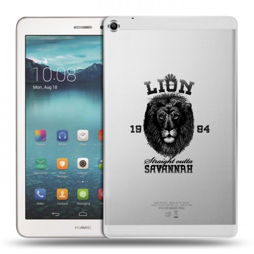 Дизайнерский силиконовый чехол для Huawei MediaPad T1 8.0 Символика льва