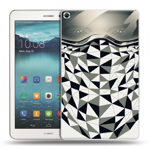 Дизайнерский силиконовый чехол для Huawei MediaPad T1 8.0 Маски Black White