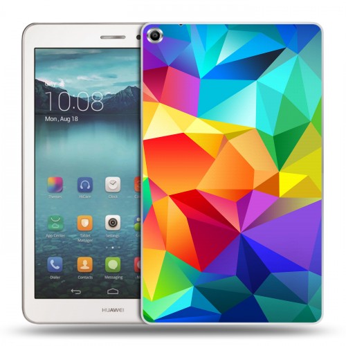 Дизайнерский силиконовый чехол для Huawei MediaPad T1 8.0 Геометрия радости