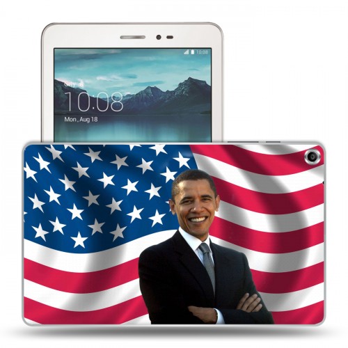 Дизайнерский силиконовый чехол для Huawei MediaPad T1 8.0 Барак Обама