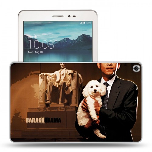 Дизайнерский силиконовый чехол для Huawei MediaPad T1 8.0 Барак Обама