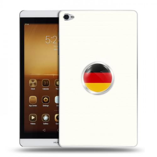 Дизайнерский силиконовый чехол для Huawei MediaPad M2 Флаг Германии
