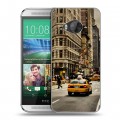 Дизайнерский силиконовый чехол для HTC One ME Нью-Йорк