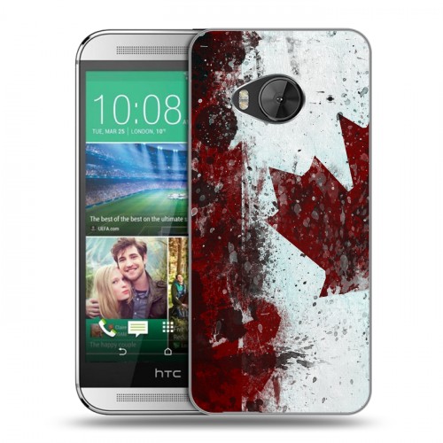 Дизайнерский силиконовый чехол для HTC One ME Флаг Канады