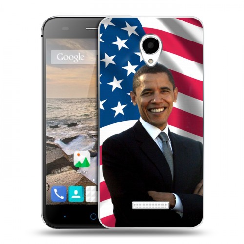 Дизайнерский силиконовый чехол для Micromax Canvas Spark Барак Обама