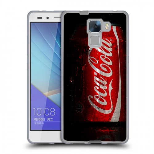 Дизайнерский пластиковый чехол для Huawei Honor 7 Coca-cola
