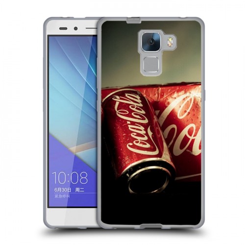 Дизайнерский пластиковый чехол для Huawei Honor 7 Coca-cola