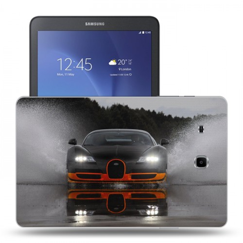 Дизайнерский силиконовый чехол для Samsung Galaxy Tab E 9.6 Bugatti