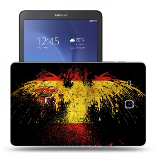 Дизайнерский силиконовый чехол для Samsung Galaxy Tab E 9.6 флаг Испании