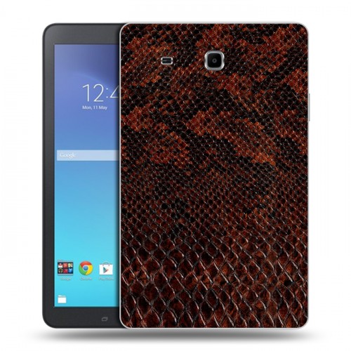 Дизайнерский силиконовый чехол для Samsung Galaxy Tab E 9.6 Змеиная кожа