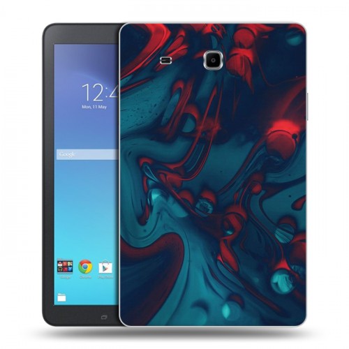 Дизайнерский силиконовый чехол для Samsung Galaxy Tab E 9.6 Размытые краски