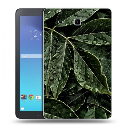 Дизайнерский силиконовый чехол для Samsung Galaxy Tab E 9.6 Нуарные листья
