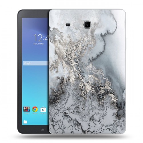 Дизайнерский силиконовый чехол для Samsung Galaxy Tab E 9.6 Мраморные узоры