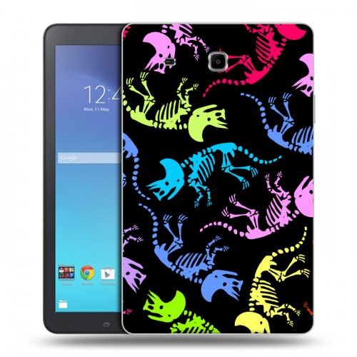 Дизайнерский силиконовый чехол для Samsung Galaxy Tab E 9.6 Узоры динозавров