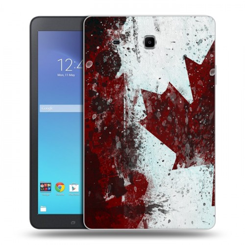 Дизайнерский силиконовый чехол для Samsung Galaxy Tab E 9.6 Флаг Канады