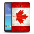 Дизайнерский силиконовый чехол для Samsung Galaxy Tab E 9.6 Флаг Канады