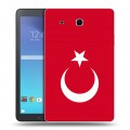 Дизайнерский силиконовый чехол для Samsung Galaxy Tab E 9.6 Флаг Турции