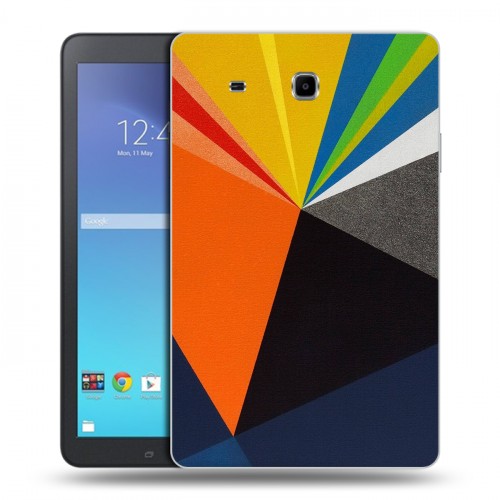 Дизайнерский силиконовый чехол для Samsung Galaxy Tab E 9.6 Геометрия радости