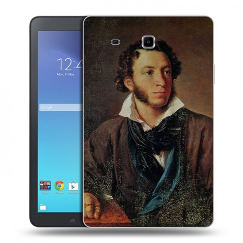 Дизайнерский силиконовый чехол для Samsung Galaxy Tab E 9.6 Александр Пушкин