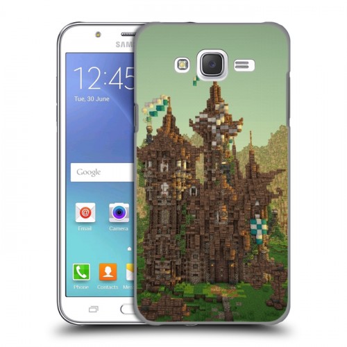 Дизайнерский пластиковый чехол для Samsung Galaxy J5 Minecraft