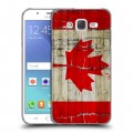 Дизайнерский пластиковый чехол для Samsung Galaxy J5 Флаг Канады