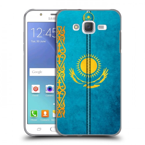 Дизайнерский пластиковый чехол для Samsung Galaxy J5 Флаг Казахстана