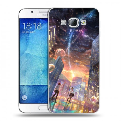 Дизайнерский пластиковый чехол для Samsung Galaxy A8 Аниме