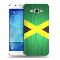 Дизайнерский пластиковый чехол для Samsung Galaxy A8 Флаг Ямайки