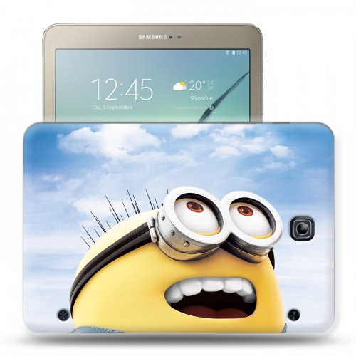 Дизайнерский силиконовый чехол для Samsung Galaxy Tab S2 8.0 Миньоны