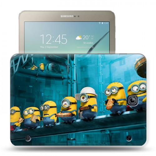 Дизайнерский силиконовый чехол для Samsung Galaxy Tab S2 8.0 Миньоны