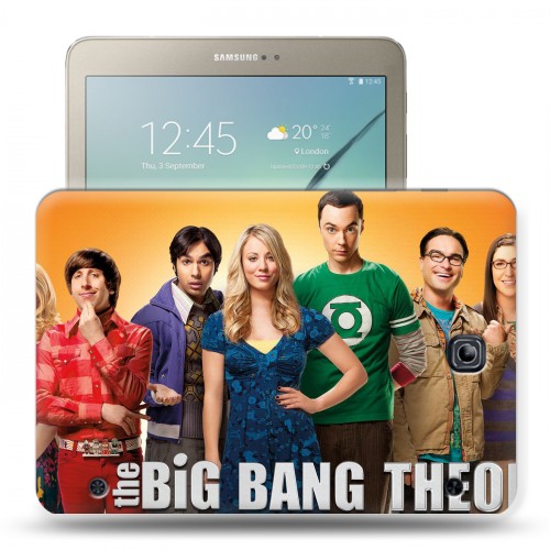 Дизайнерский силиконовый чехол для Samsung Galaxy Tab S2 8.0 Теория большого взрыва 