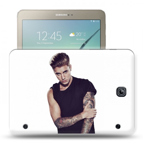 Дизайнерский силиконовый чехол для Samsung Galaxy Tab S2 8.0 Джастин Бибер