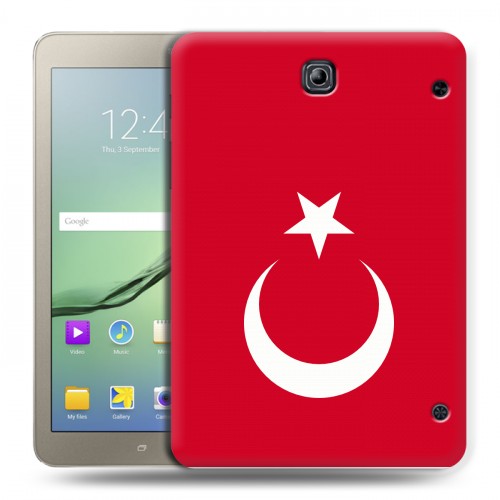 Дизайнерский силиконовый чехол для Samsung Galaxy Tab S2 8.0 Флаг Турции