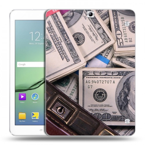 Дизайнерский силиконовый чехол для Samsung Galaxy Tab S2 9.7 Текстуры денег